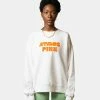 Atmos Pink Crew Logo Sweatshirt (White) -Venum Shop 19