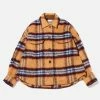 Atmos Pink Shaggy Big Check Jacket (Brown) -Venum Shop 22AW AYTP16 BRN 01
