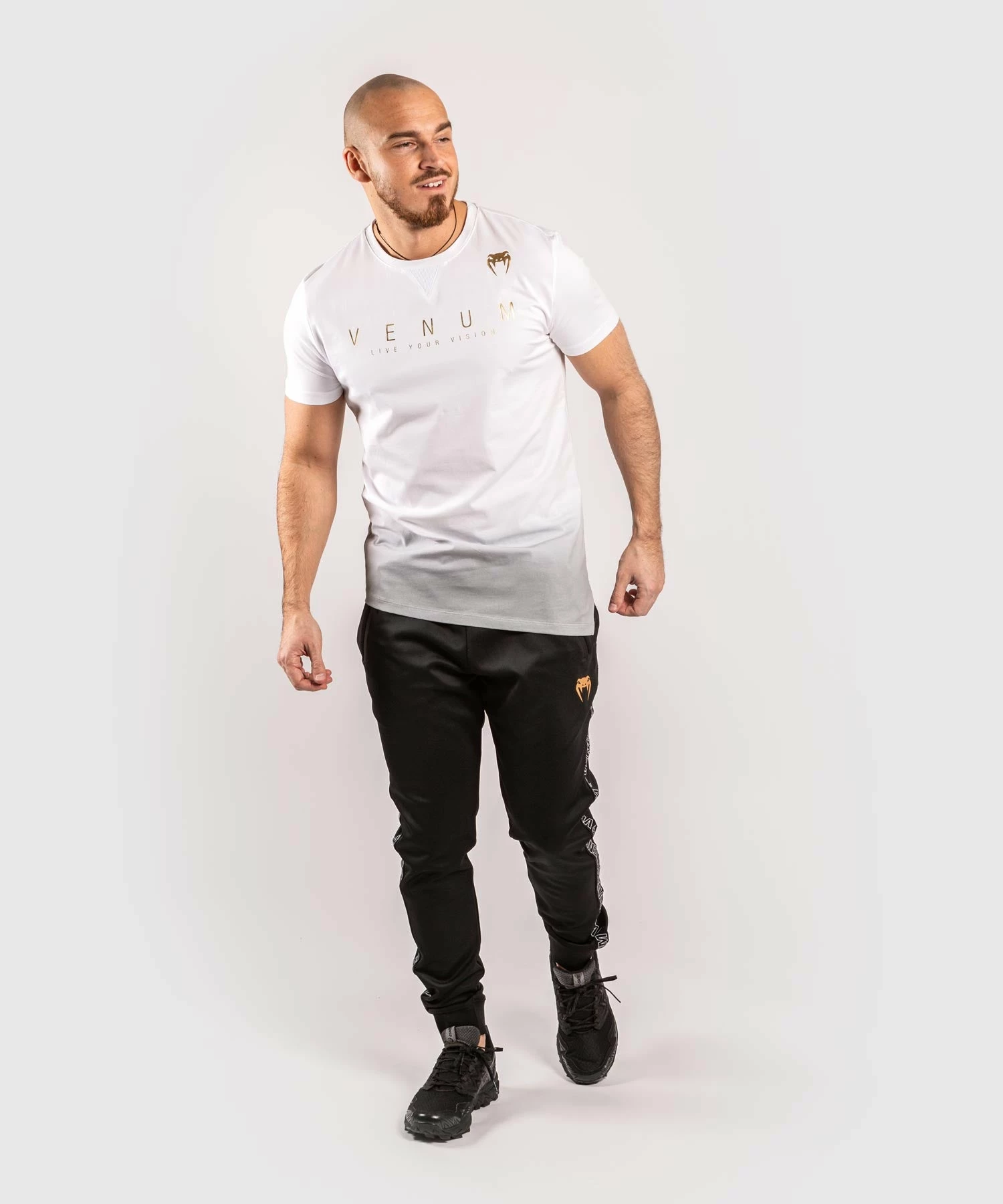 Venum LiveYourVision T-Shirt - White/Black 5 Venum LiveYourVision T-Shirt - White/Black - Image 3