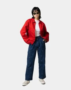 Atmos Pink Logo Embrodiered Collar Jacket (Red) -Venum Shop 33