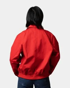 Atmos Pink Logo Embrodiered Collar Jacket (Red) -Venum Shop 35