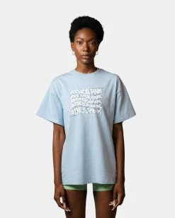 Atmos Pink Graphic Oversize T-Shirt (Light Blue)