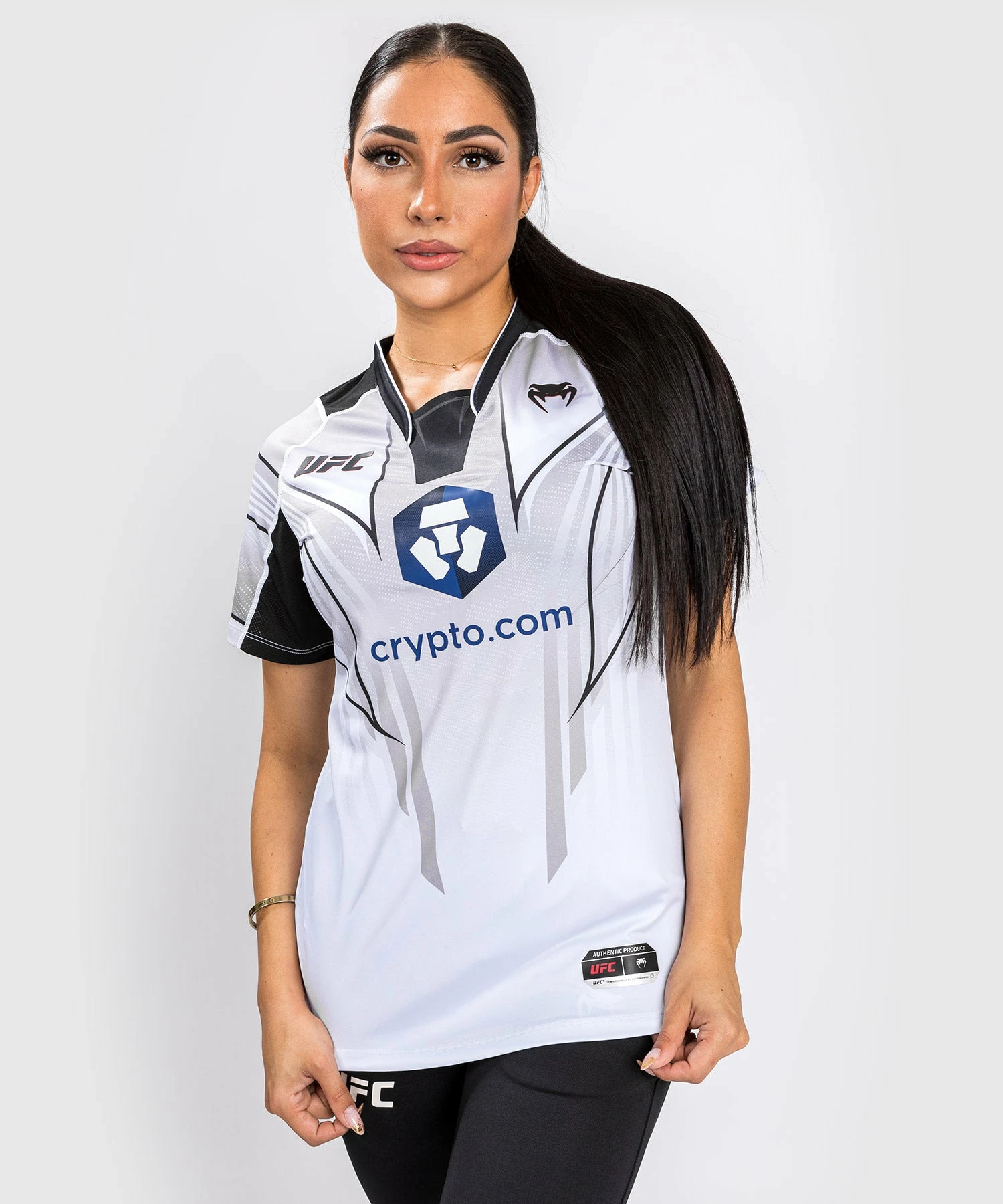 UFC Venum Authentic Fight Night 2.0 Women's Walkout Jersey - White 3 UFC Venum Authentic Fight Night 2.0 Women's Walkout Jersey - White