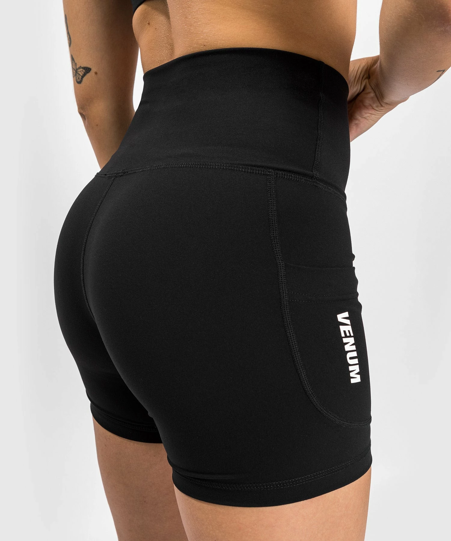 Venum Essential Women's Bike Shorts - Black 4 Venum Essential Women's Bike Shorts - Black - Image 2