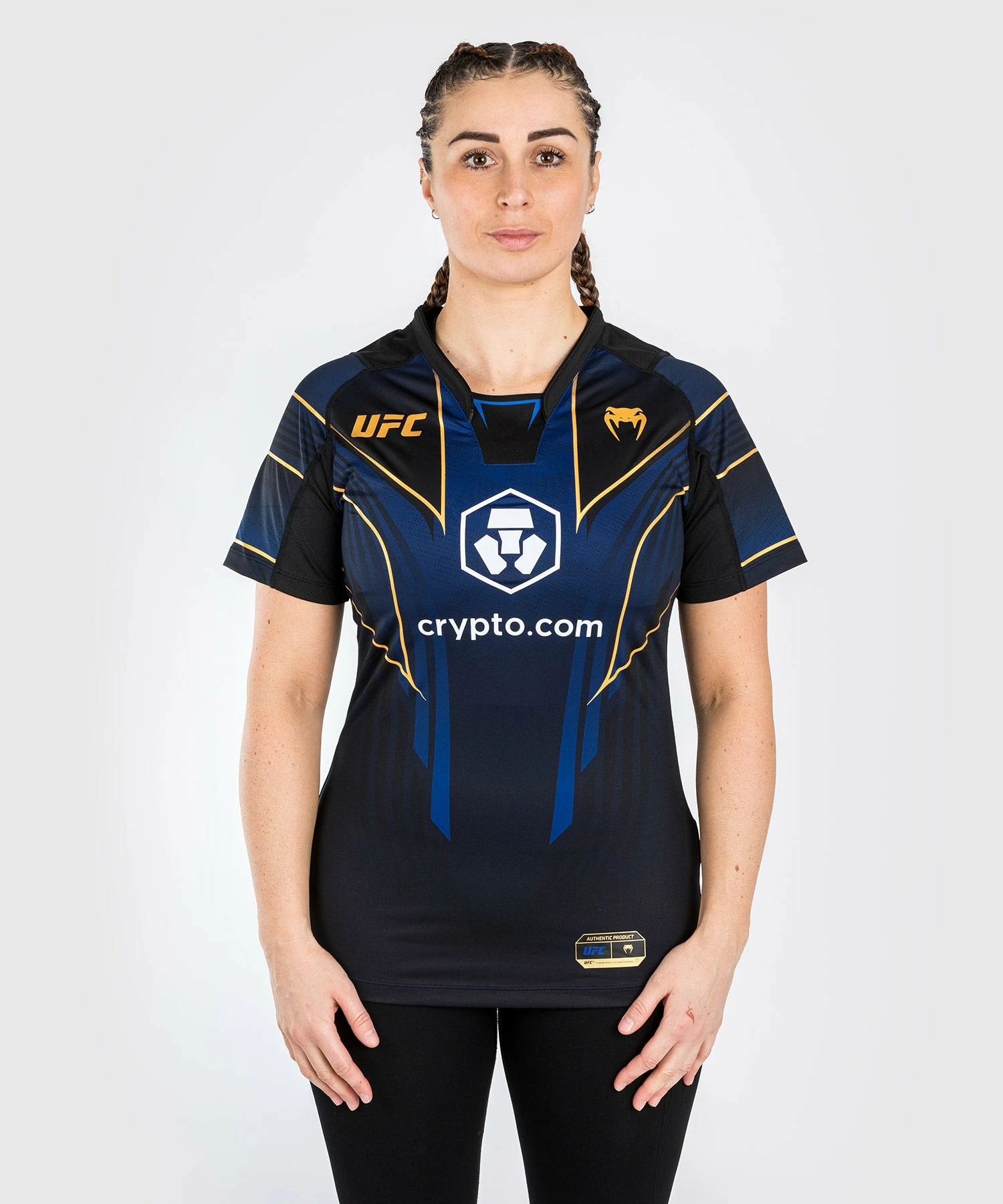 UFC Personalized Authentic Fight Night 2.0 Kit By Venum Women's Walkout Jersey - Midnight Edition - Champion - Image 3