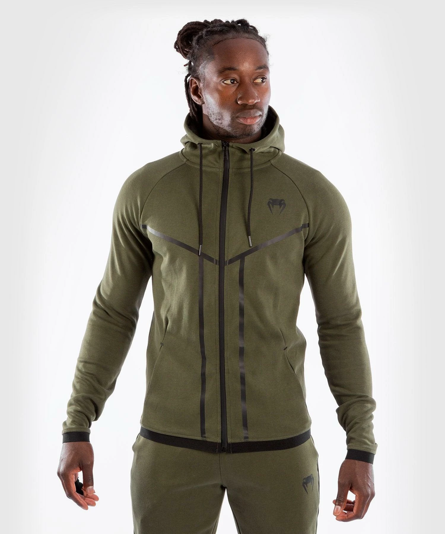 Venum Laser X Connect Hoodie - Khaki 5 Venum Laser X Connect Hoodie - Khaki - Image 3