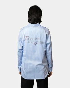 Atmos Pink Rhinestone Stripe Shirts (Sax) -Venum Shop 4