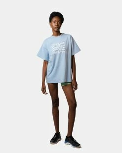 Atmos Pink Graphic Oversize T-Shirt (Light Blue) -Venum Shop 40