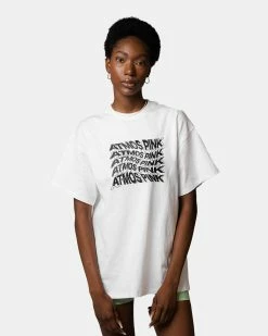 Atmos Pink Graphic Oversize T-Shirt (White)