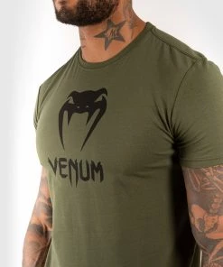 Venum Classic T-shirt - Khaki -Venum Shop 4 252Fe 252F8 252F6 252F4e86a767204b43b24bba6fd15952f1e09b3f774f TS CLASSIC KAKI BLACK SD 04