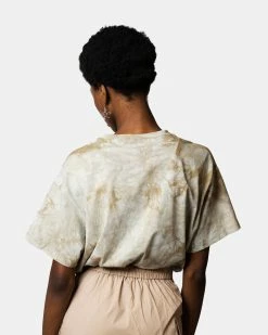 Atmos Pink Logo Embrodiered Tie-Dye Oversize Tee (Beige) -Venum Shop 69