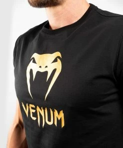 Venum Classic T-shirt - Black/Gold -Venum Shop 6 252F7 252Fa 252F6 252F67a6487cb4a28a1295ec59e5ab625f00bddd481c TS CLASSICS BLACK GOLD 06