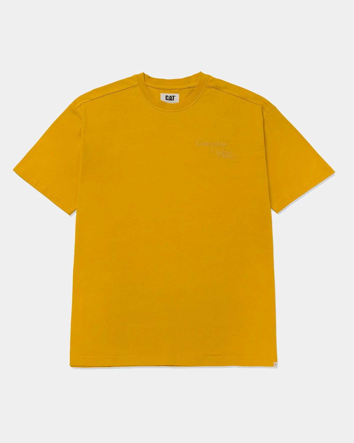 Caterpillar + Colour Plus Co Embroidered C+C Crewneck Tee (Tawny Olive) 3 Caterpillar + Colour Plus Co Embroidered C+C Crewneck Tee (Tawny Olive)