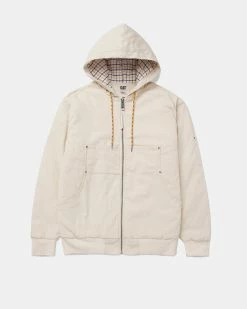 Caterpillar + Colour Plus Co Canvas Work Light Jacket - W/Out Sherpa (Sandshell)