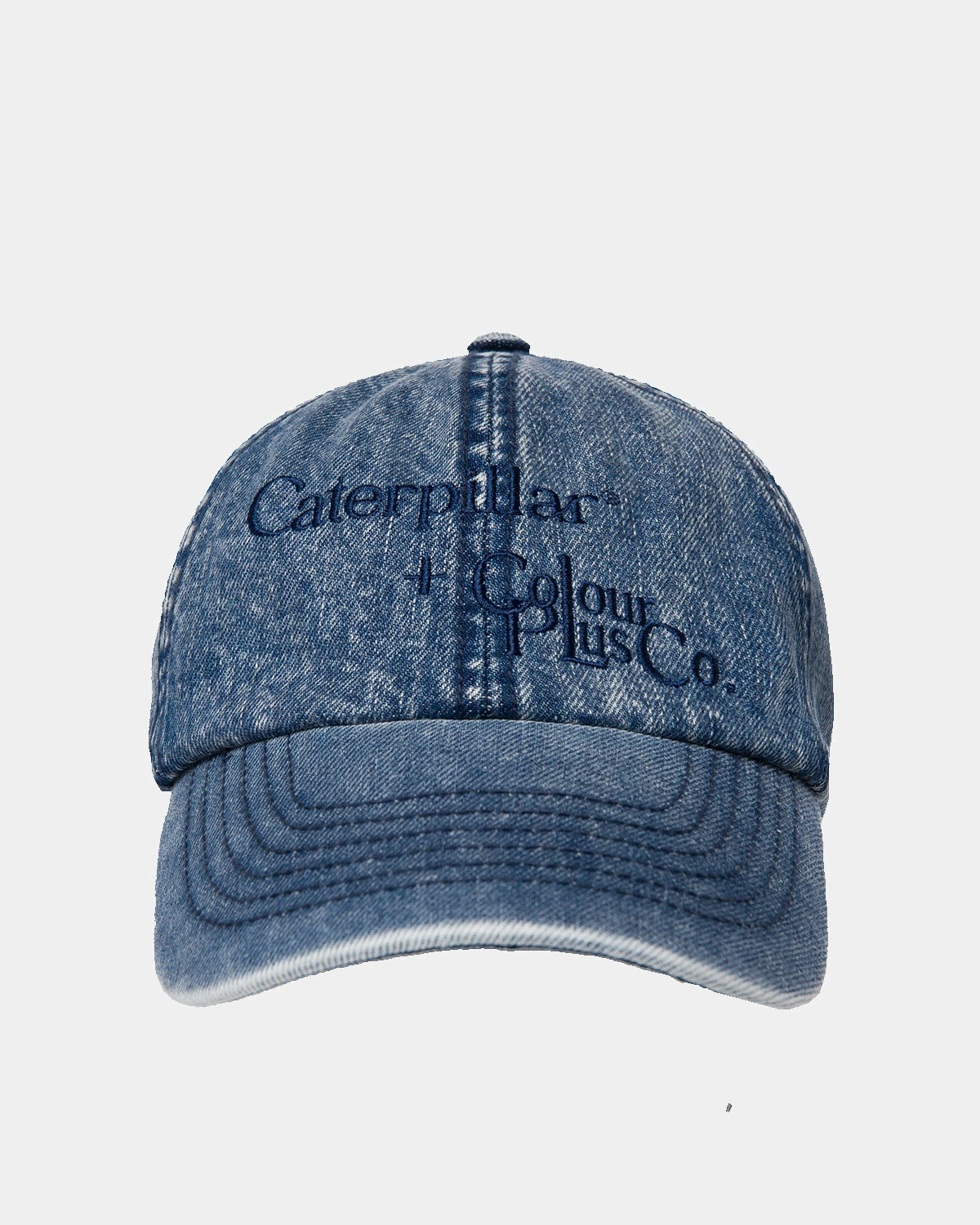 Caterpillar + Colour Plus Co C+C Denim Dad Hat (Vintage Medium Wash) 3 Caterpillar + Colour Plus Co C+C Denim Dad Hat (Vintage Medium Wash)