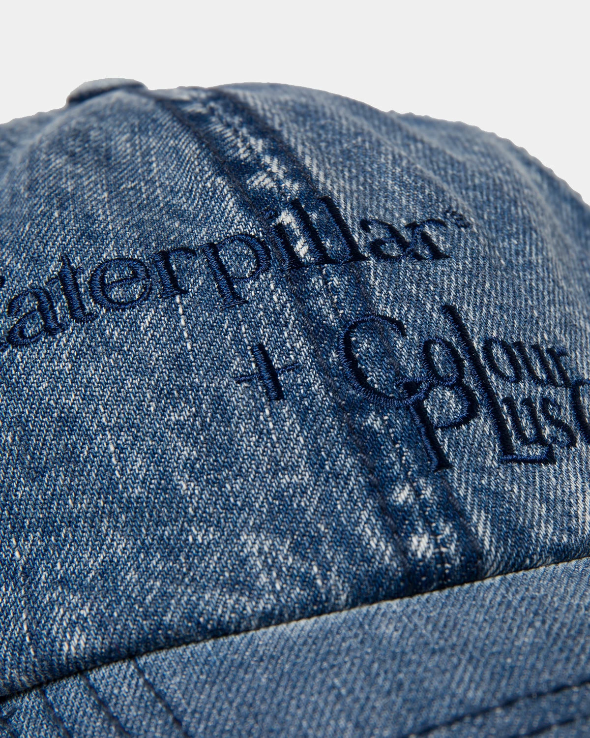 Caterpillar + Colour Plus Co C+C Denim Dad Hat (Vintage Medium Wash) 4 Caterpillar + Colour Plus Co C+C Denim Dad Hat (Vintage Medium Wash) - Image 2