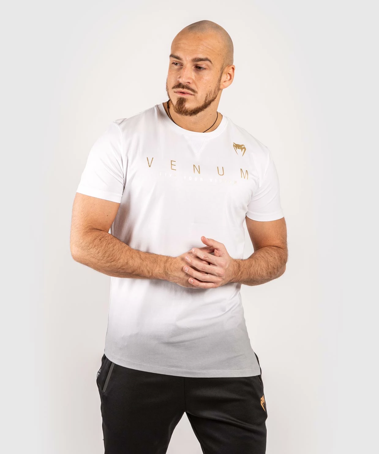 Venum LiveYourVision T-Shirt - White/Black 3 Venum LiveYourVision T-Shirt - White/Black