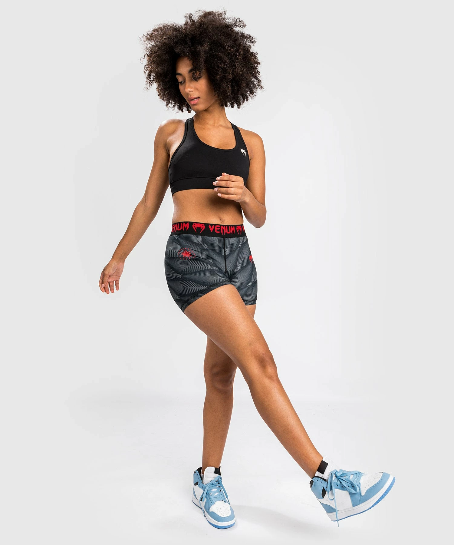 Venum Phantom Compression Shorts - For Women - Black/Red - Image 3