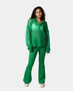 Atmos Pink Silicon Logo Patch Flare Pant (Green)