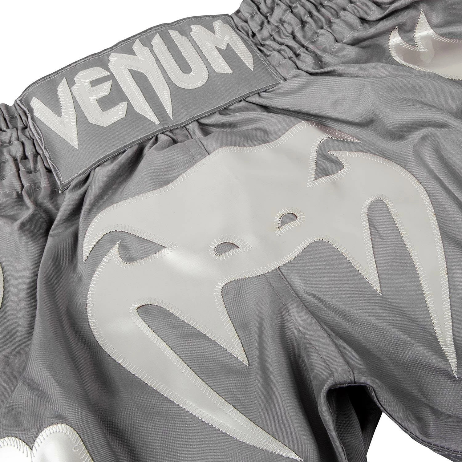 Venum Bangkok Inferno Muay Thai Shorts - Grey/Grey - Image 3