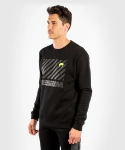 Venum Stripes Crewneck Sweatshirt - Black -Venum Shop 9 252Fd 252F2 252F7 252F9d2746a8df9b60a76cf8cc76498413633812eb12 SWEAT STRIPPES BLACK 02