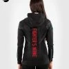 UFC Venum Fighters Authentic Fight Night Women's Walkout Hoodie - Black -Venum Shop AUTHENTIC Womens Black Hoodie Back 1