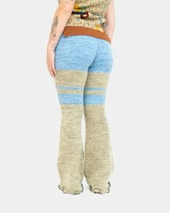 Andersson Bell Senya Color Block Knit Pants (Khaki | Blue) -Venum Shop AnderssonBell Pant Green 03