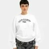 Carhartt WIP W Verse Script Sweatshirt (White) -Venum Shop CarharttWIP Crew White 01