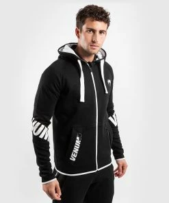 Venum Contender 3.0 Hoodie - Black -Venum Shop HOODIES CONTENDER3.0 BLACK WHITE 02