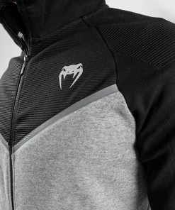 Venum Laser Evo 2.0 Hoodie - Light Heather Grey -Venum Shop HOODIES LASER EVO GREY BLACK 09