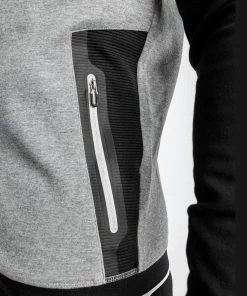 Venum Laser Evo 2.0 Hoodie - Light Heather Grey -Venum Shop HOODIES LASER EVO GREY BLACK 10