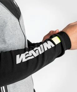 Venum Laser Evo 2.0 Hoodie - Light Heather Grey -Venum Shop HOODIES LASER EVO GREY BLACK 11