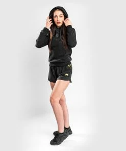 Venum Team 2.0 Hoodie - For Women - Black/Black -Venum Shop HOODIES TEAM2.0 LIGHT BLACK BLACK 05