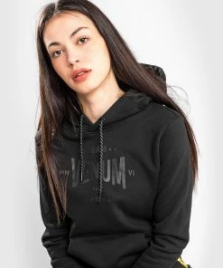 Venum Team 2.0 Hoodie - For Women - Black/Black -Venum Shop HOODIES TEAM2.0 LIGHT BLACK BLACK 10