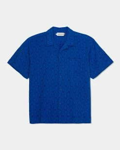 Honor The Gift Co B-Summer Century Camp S/S Button Up (Pacific Blue)