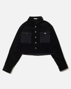 Atmos Pink Corduroy Cargo Shirt (Black)