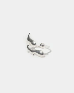Hannah Jewett Tooth Flower Ring Sterling Silver