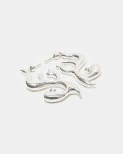 Hannah Jewett Succulent Flame Earrings Sterling Silver -Venum Shop HannahJewett sq4684016 2 04