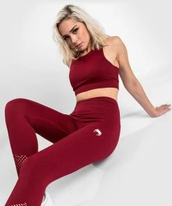 Venum Sparring Seamless 7/8 Leggings - For Women - Burgundy -Venum Shop LEGGINGS 7 8 SPARRING BURGUNDY 03
