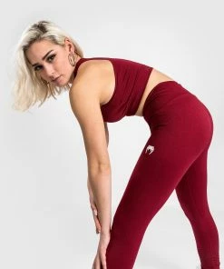 Venum Sparring Seamless 7/8 Leggings - For Women - Burgundy -Venum Shop LEGGINGS 7 8 SPARRING BURGUNDY 04