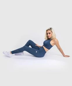 Venum Sparring Seamless 7/8 Leggings - For Women - Navy Blue -Venum Shop LEGGINGS 7 8 SPARRING NAVYBLUE 01