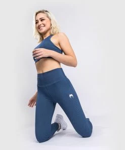 Venum Sparring Seamless 7/8 Leggings - For Women - Navy Blue -Venum Shop LEGGINGS 7 8 SPARRING NAVYBLUE 02
