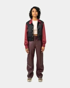 Honor The Gift Co Women's Stadium Jacket (Maroon) -Venum Shop Look 6 Top 01 1