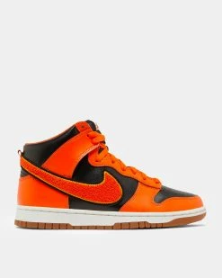 Nike Dunk High Retro (Black | Safety Orange | University Gold)