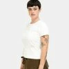 Perks & Mini Sadie Laska No Utopia Sisi Baby Tee (Amber Glow) 2 Perks & Mini Sadie Laska No Utopia Sisi Baby Tee (Amber Glow) -Venum Shop PerksMini Tee White 01