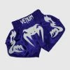 Venum Bangkok Inferno Muay Thai Shorts - Blue/White -Venum Shop SHORTS MUAY THAI BANGKOK INFERNO BLUE ICE HD 01