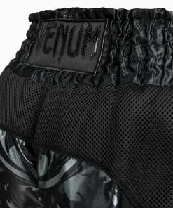 Venum Absolute 2.0 Muay Thai Shorts - Black/Black -Venum Shop SHORT MUAYTHAI ABSOLUTE2.0 BLACK BLACK 06 1