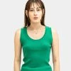Atmos Pink Basic Ribbed Tank Top (Green) -Venum Shop SS 00658