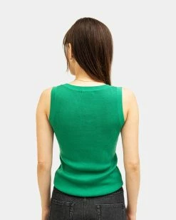 Atmos Pink Basic Ribbed Tank Top (Green) -Venum Shop SS 00666