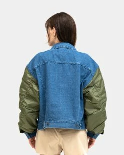 Atmos Pink MA-1 Denim Jacket (Blue) -Venum Shop SS 00859 1